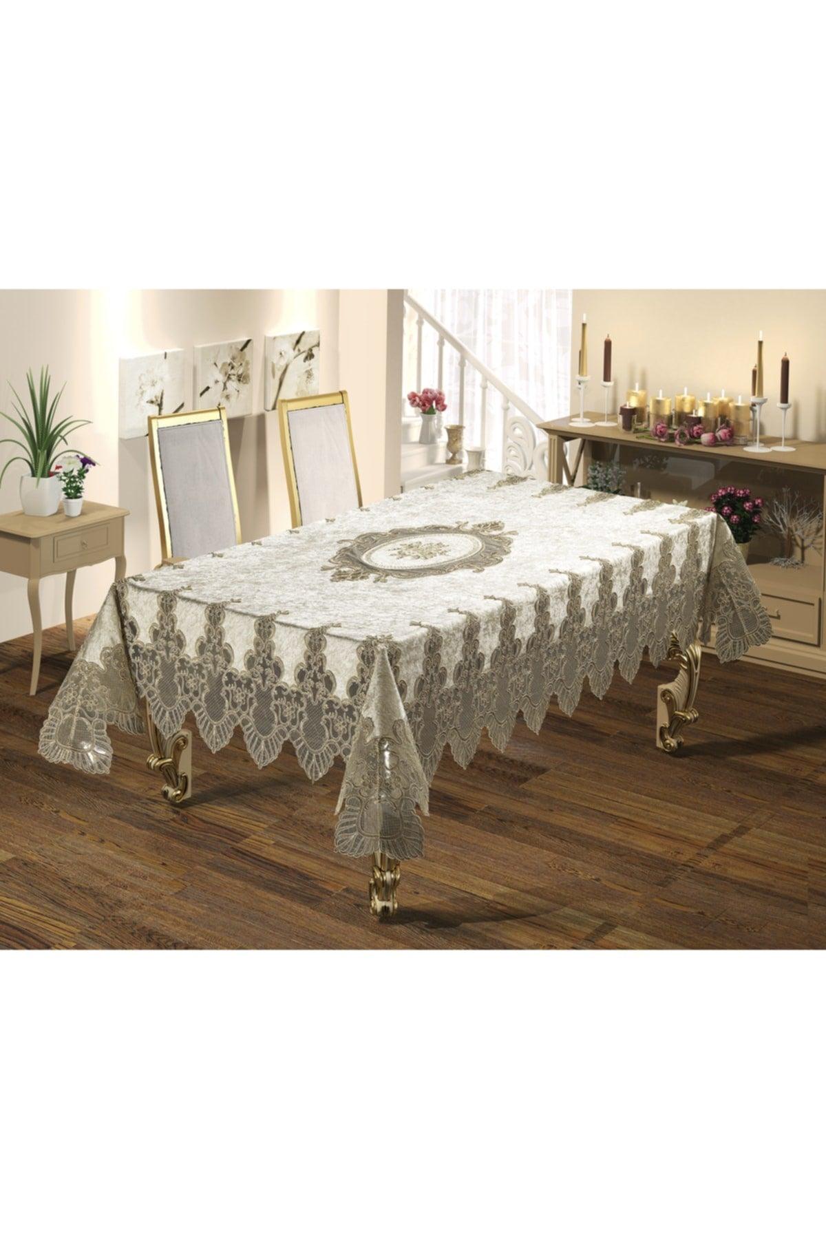 Seasonal Velvet Fabric French Guipure Luxury Table Cloth - Swordslife