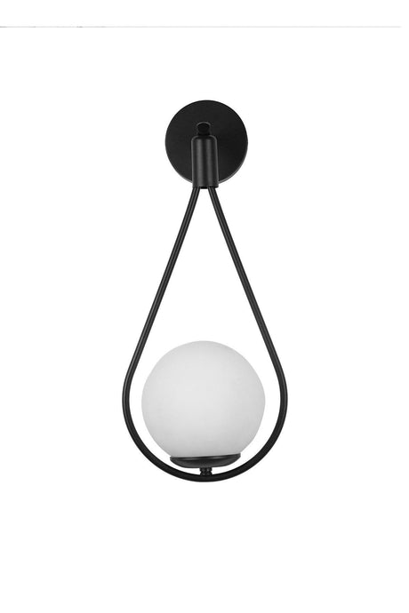 Mexican Wall Sconce Black and White Glass - Swordslife