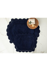 Mia Baumwollbad Mat 60x90+40x60 Navy - Swordslife