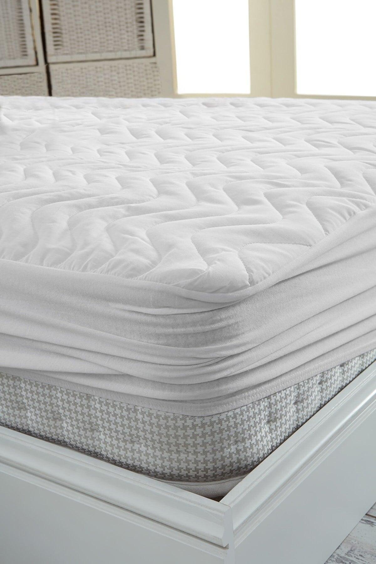 Microfiber Fitted Liquid Proof Quilted Mattress | Mattress Protector | 4 Corners Full Edge |160x200 - Swordslife