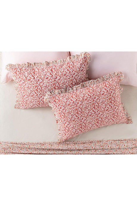 Midsummer Blossom Cotton 2-Pack Pillowcase 50x70 Cm Pomegranate Flower - Swordslife