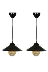 Milano Classic Hat Authentic Stylish Design Decorative Guaranteed Black 2 Pieces Single Pendant Chandelier - Swordslife