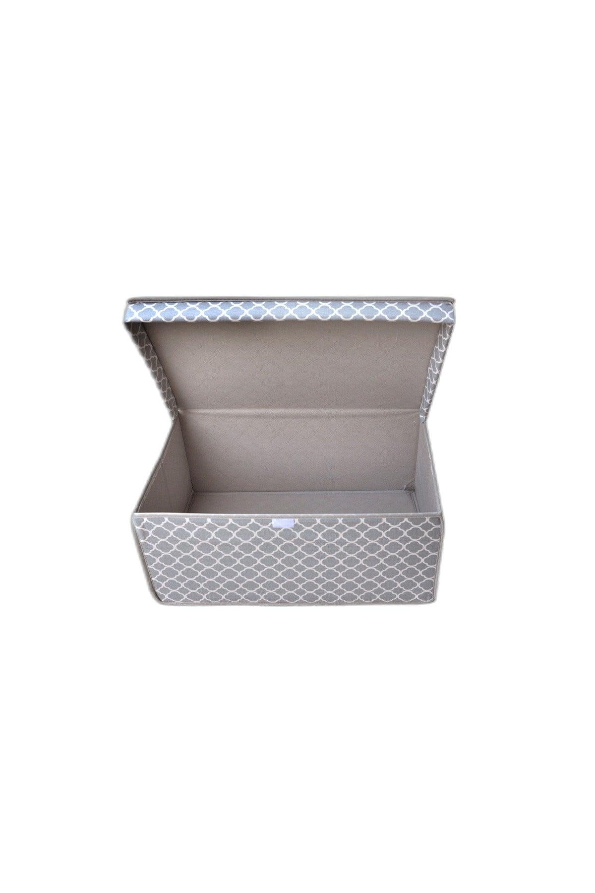 Mini Multi-Purpose Storage Box,box Storage Bag,box,organizer,toy Box Gray Chain Pattern 30x40x25 - Swordslife