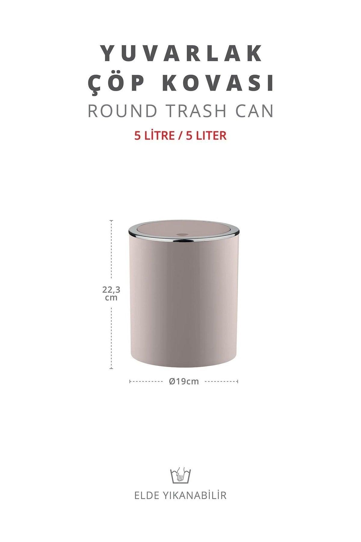 Mink Chrome Round Dustbin