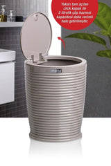 Mink Click Lid Elegans Round Dustbin - Swordslife