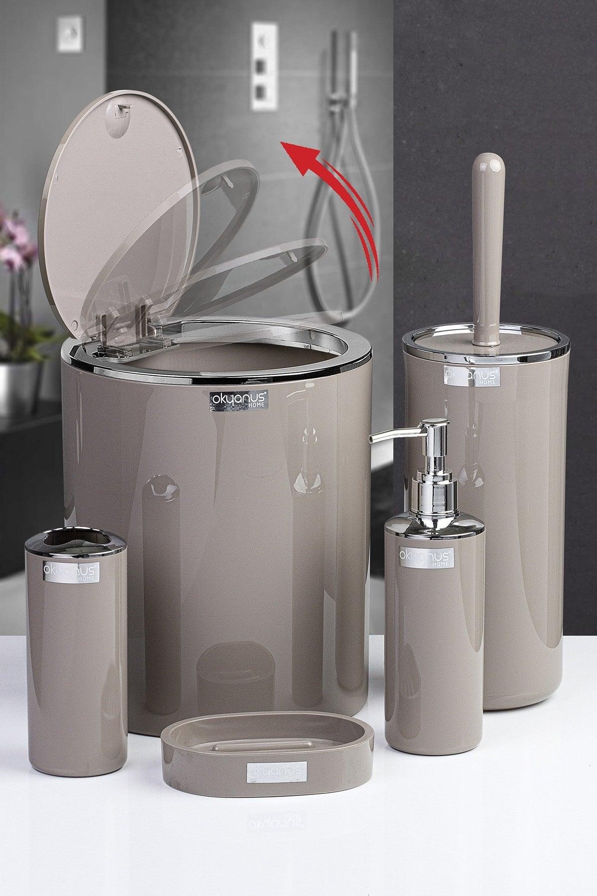 Mink Round Chrome 5 Pcs Bathroom Set