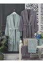 Mint Anthracite Towel Bathrobe Set of 4 - Swordslife