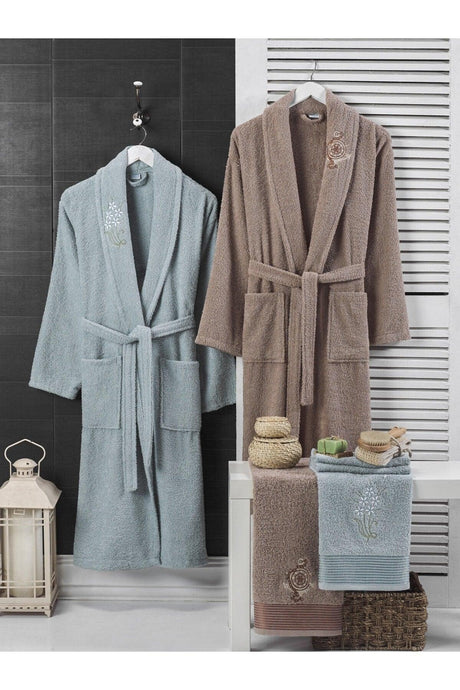 Mint Coffee Towel Bathrobe Set of 4 - Swordslife