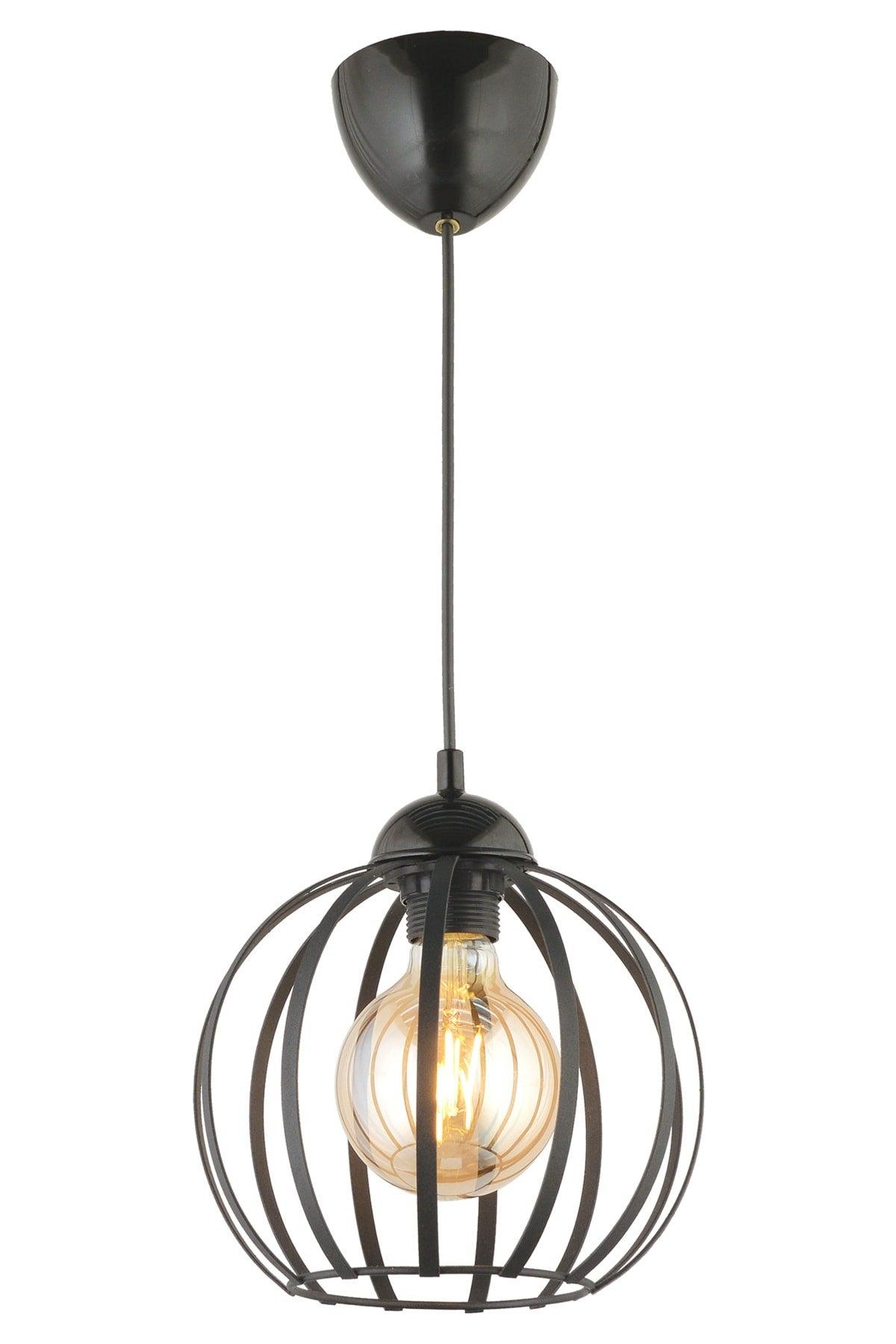 Mira Single Metal Chandelier-black - Swordslife