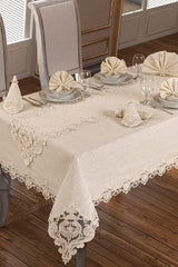 Miray Tablecloth 26 Pieces Cream - Swordslife