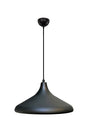 Modern Black Metal Inside Black Single Pendant Chandelier - Swordslife