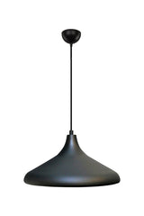 Modern Black Metal Inside Black Single Pendant Chandelier - Swordslife