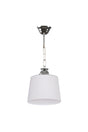 Modern Chandelier White Glass Single Chandelier - Swordslife