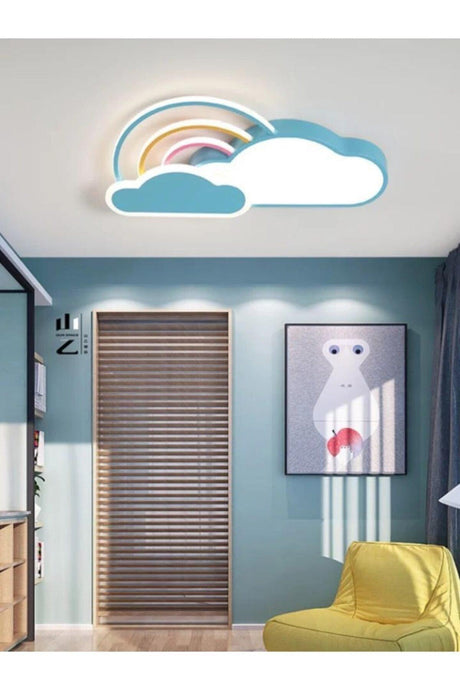 Modern Kids Room Led Cloud Plafoni Blue Led Chandelier - Swordslife