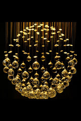 Modern Design 42 Cm / 6 Sockets Lux Model Lined Crystal Stone Chandelier - Swordslife