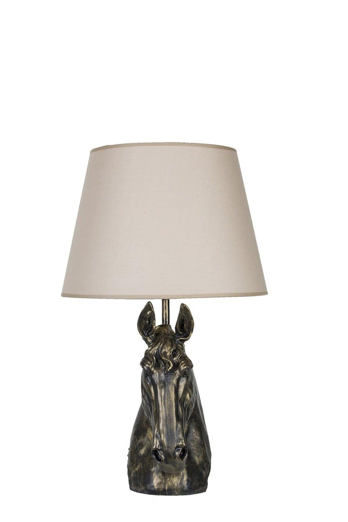 Modern Design Horse Lampshade Gold Beige qdecat009 - Swordslife