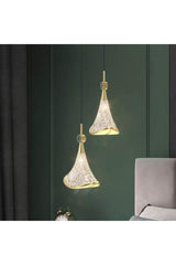 Modern Design Crystal Stone Gold Single Pendant Lamp Led Chandelier - Swordslife