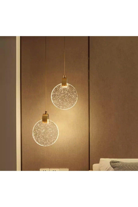 Modern Elegance Luxury Pendant Lamp Crystal Glass Led Chandelier Gold Yellow 2 Pcs Set Price - Swordslife