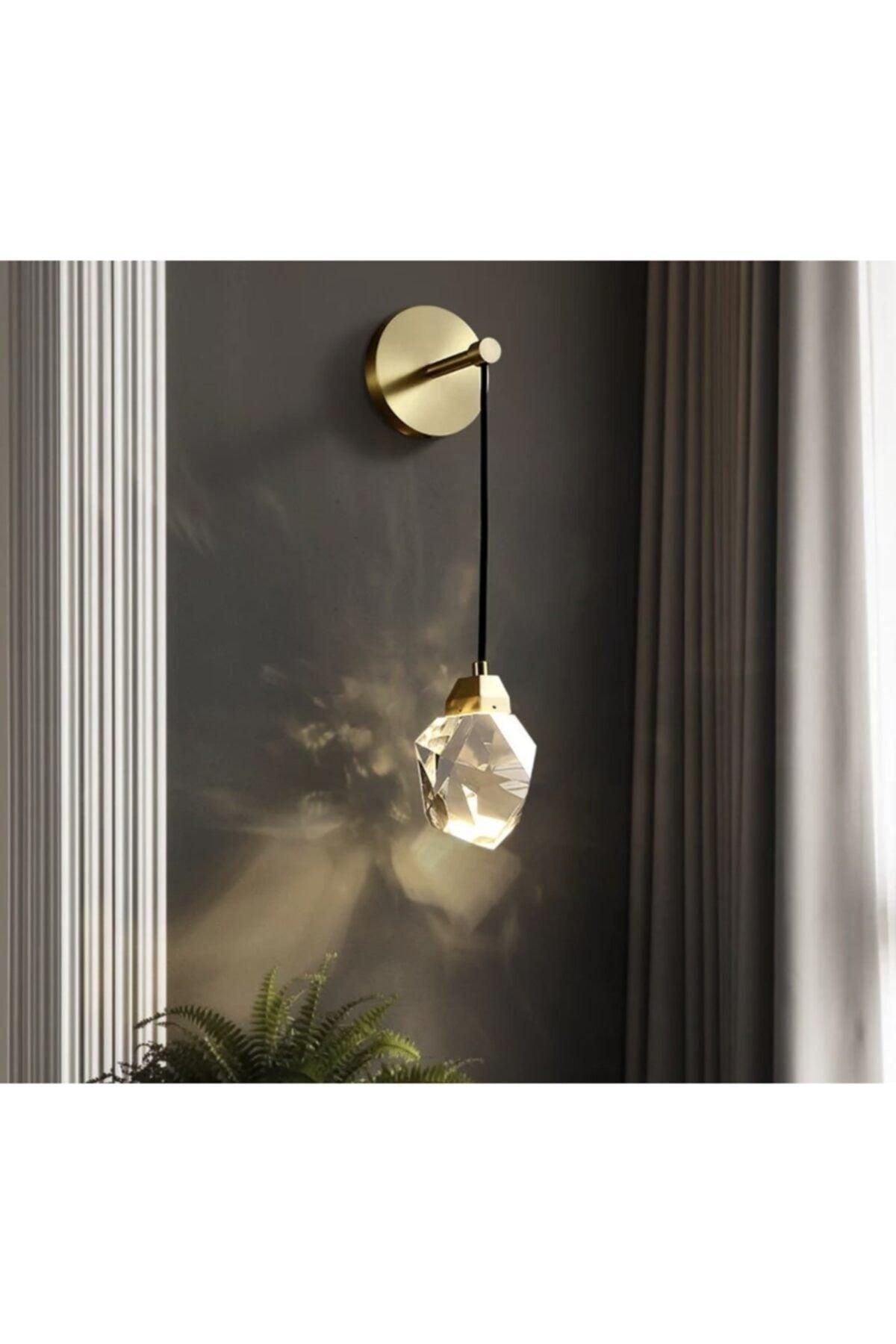 Modern Luxury Crystallized Glass Power Led Lamp Gold Yellow Concept Product Daylight - Swordslife