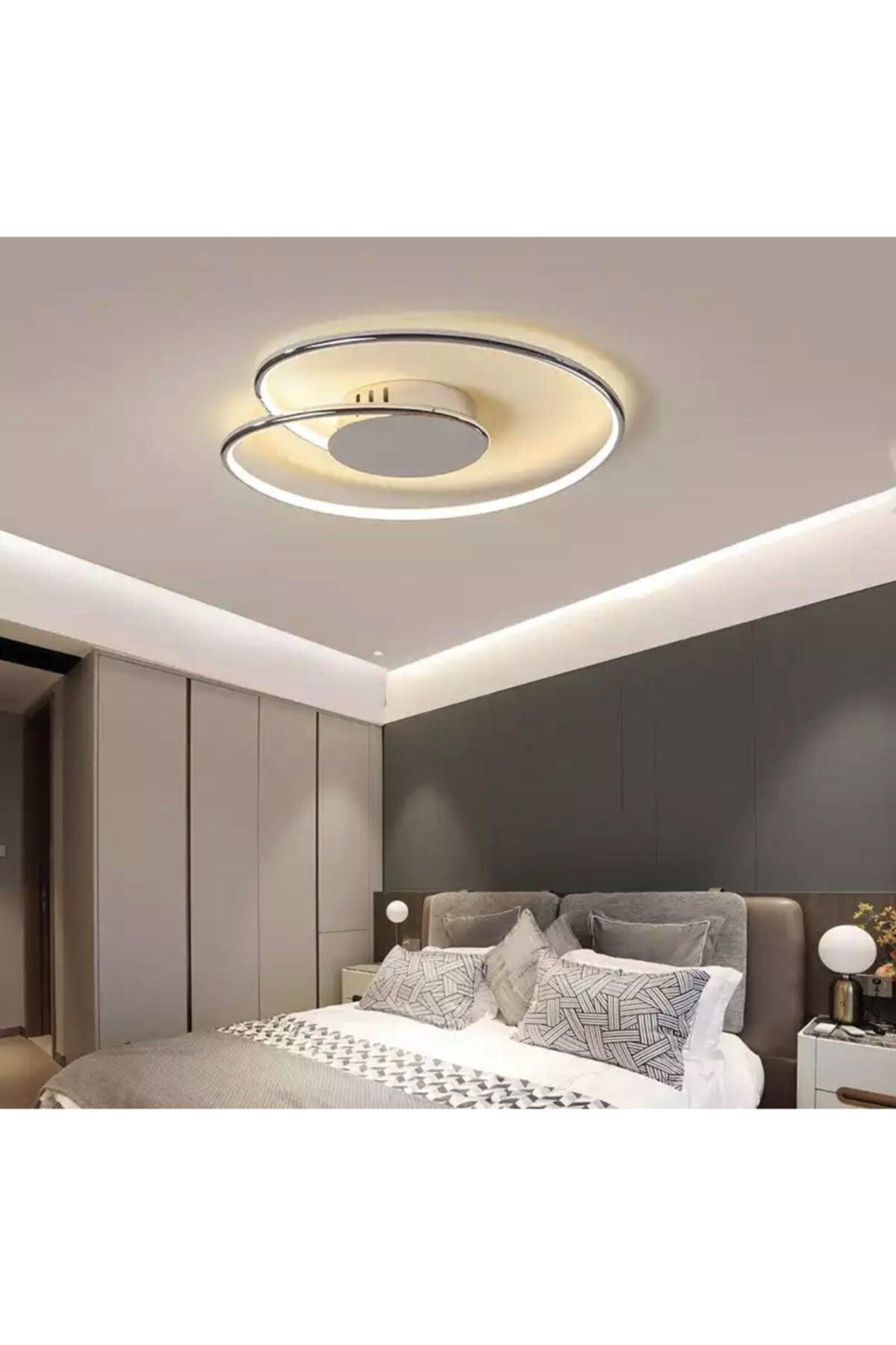 Modern Luxury Plafonyer Ceiling Led Chandelier Chrome Large Size Led Chandelier - Swordslife