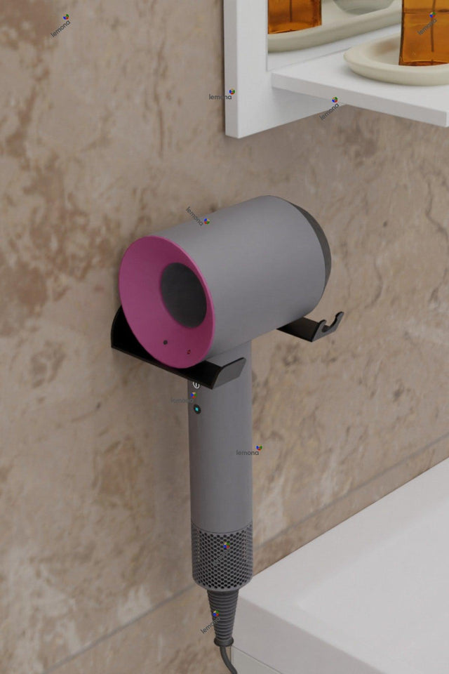 Modern Metal Hair Dryer Holder