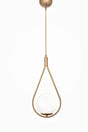 Modern Mono Single White Glass Tumbled Chandelier - Swordslife