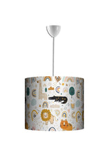 Modern Rainbow Star Animal Pattern Baby And Kids Room Single Pendant Chandelier - Swordslife