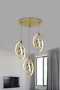 Modern Pendant Lamp 3 Pcs Gold Case Daylight Led