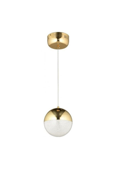 Modern Single Pendant Lamp Led Chandelier Gold Yellow Led Chandelier - Swordslife