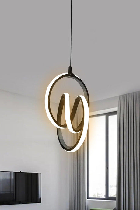 Modern Pendant Lamp Black Case Day Light Led Chandelier 1 Year Warranty Led Chandelier - Swordslife