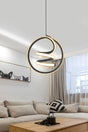 Modern Pendant Lamp Led Chandelier Black Case Day Light