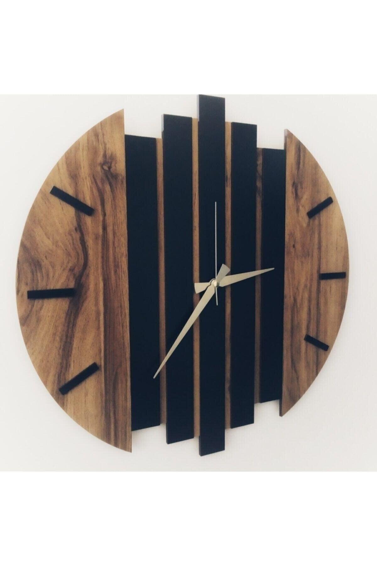 Modern Wooden Wall Clock 44 Cm - Swordslife