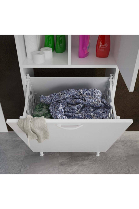 Modilayn İnci 6 Shelf Dirty Laundry Basket