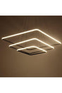 Moldova Triple Square Led Pendant Lamp Black - Swordslife