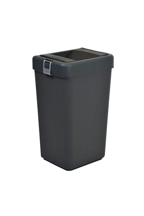 Motek Black 40 Lt Waste Bin with Sensitive Lid Trash Bin Practical Lid Egohome trashcanblack - Swordslife