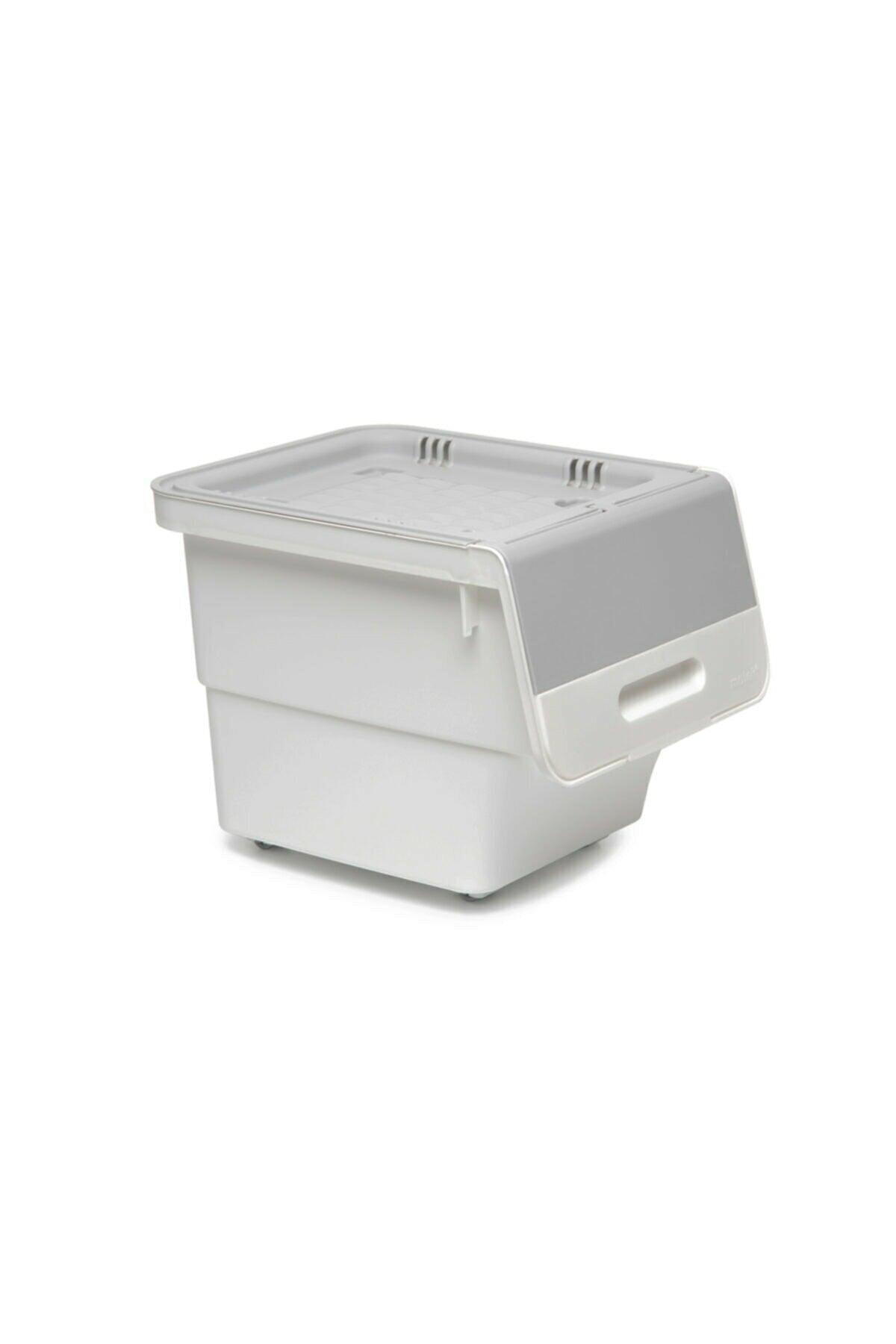 Motek Wheeled Box Goods, Supply and Toy Box 12lt. (WHITE-GRAY)(1 PIECE) - Swordslife