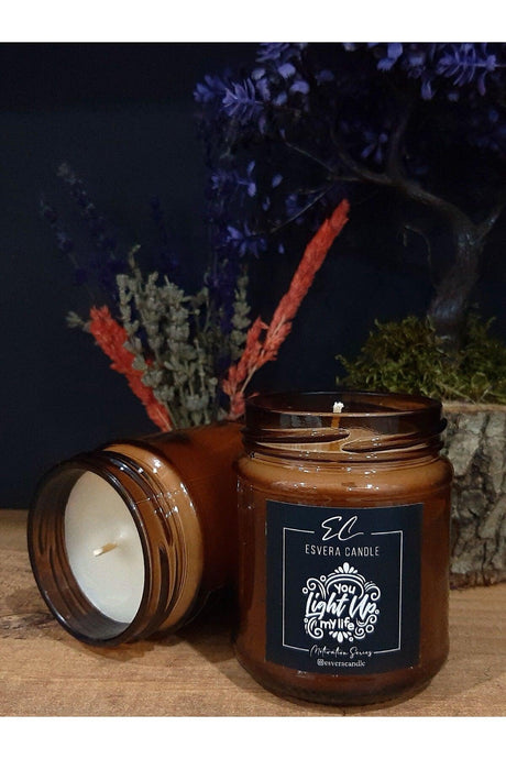 Motivation Series Vanilla Scented Amber Jar Candle - Swordslife