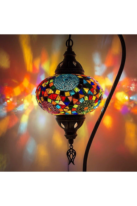 Mosaic Lamp Handmade Night Light Authentic Ottoman Lamp Colorful Lampshade - Swordslife