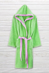 Mr.stock 100% Cotton Loop Hooded Bathrobe 13277 - Swordslife