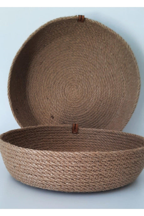 Multi-Purpose Basket Set Wicker Jute 2 Basket - Swordslife