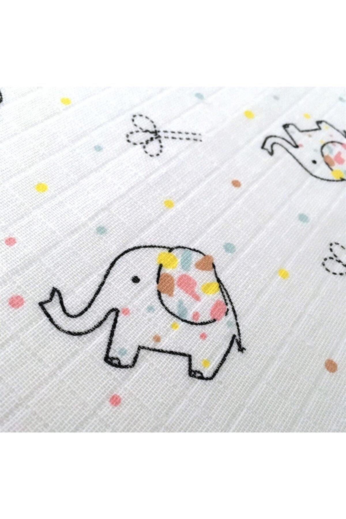 Muslin Baby Blanket - Colorful Elephant - Swordslife
