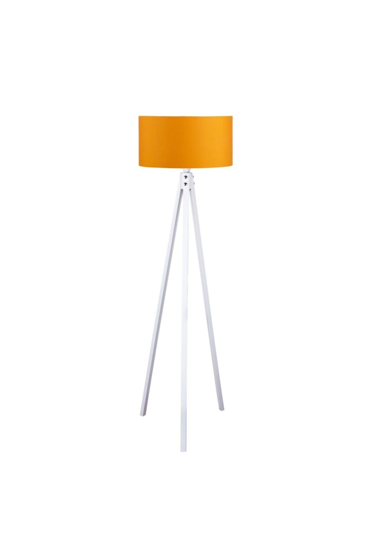 Mustard Headed White Floor Lamp - Swordslife