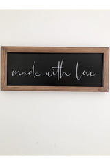 Kitchen Made With Love Wooden Frame - Swordslife