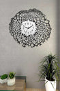 Muyika Bubble Mdf Silver/black Color Silent Mechanism Wall Clock 50x50cm Ads-50 - Swordslife