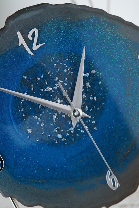 Muyika Diverso Blue Decorative Table Clock18x23cm Silent Mechanism Mms-epo - Swordslife