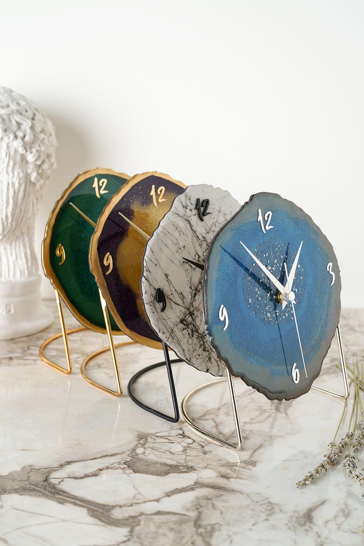 Muyika Diverso Green Decorative Table Clock18x24cm Silent Mechanism Mms-epo - Swordslife