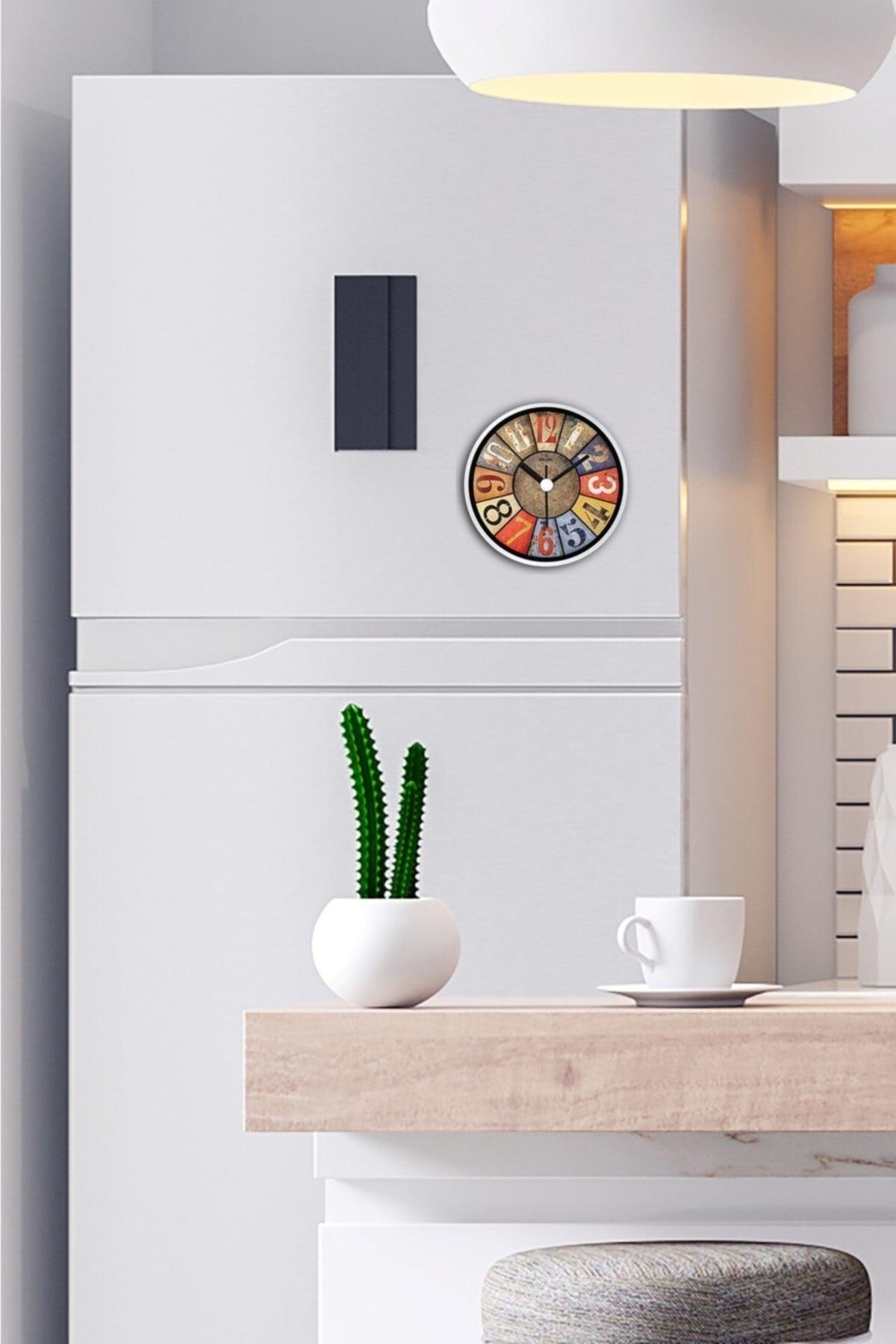 Muyika Kiely Magnetic Numeral Coffee Wheel Refrigerator Clock 11 Cm Bds-y - Swordslife