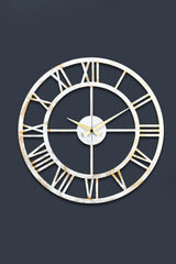 Muyika Mrt Metal White Tumbled Wall Clock 41x41cm Mds-41 - Swordslife