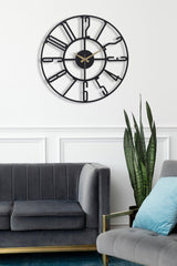 Muyika New Bunnela Metal Black Wall Clock Silent Mechanism 41x41cm Mds-41 - Swordslife