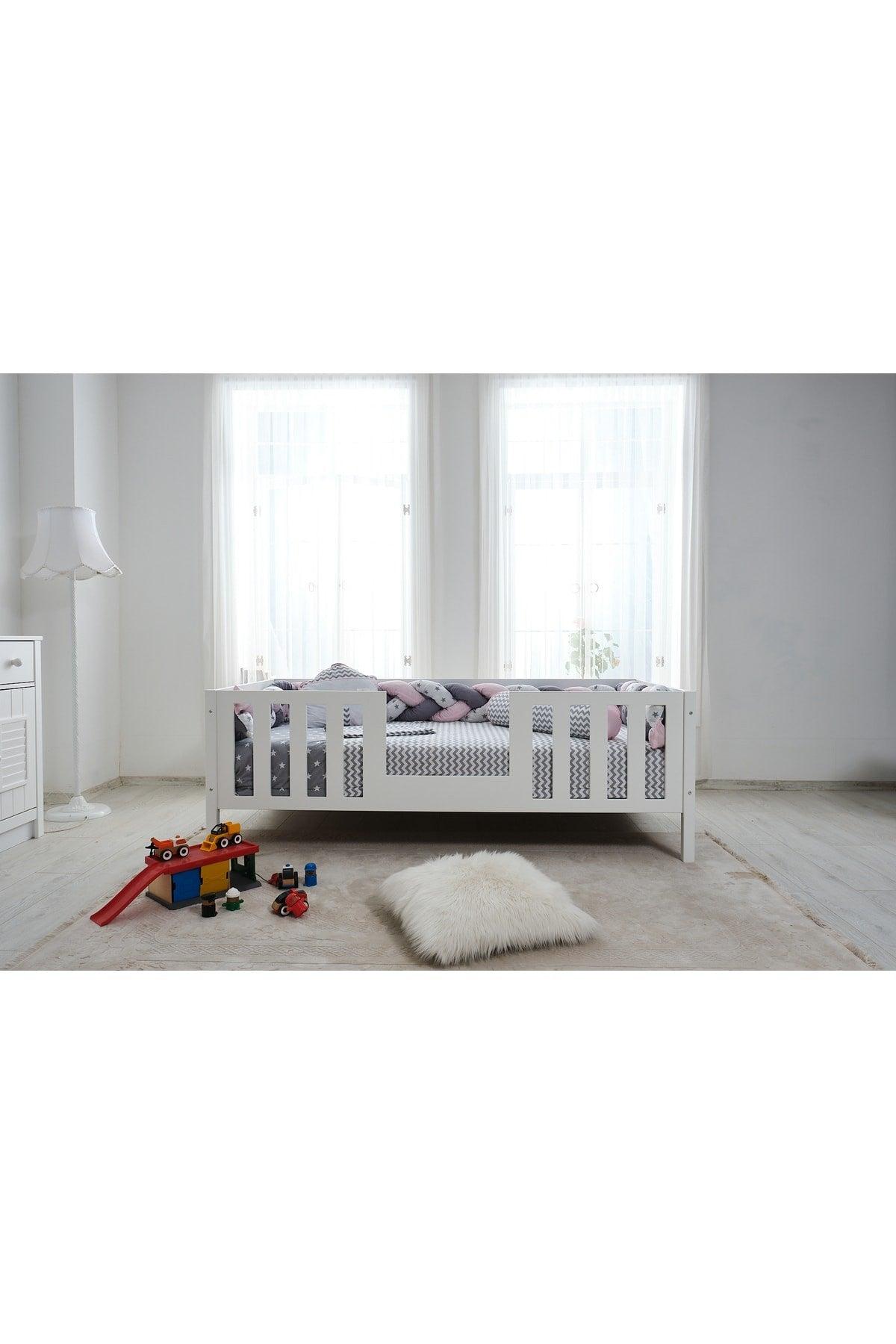 My Home Eco Grey-pink Knitted Montessori Sleeping Set - Swordslife